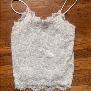 Monteau White Lace Camisole
